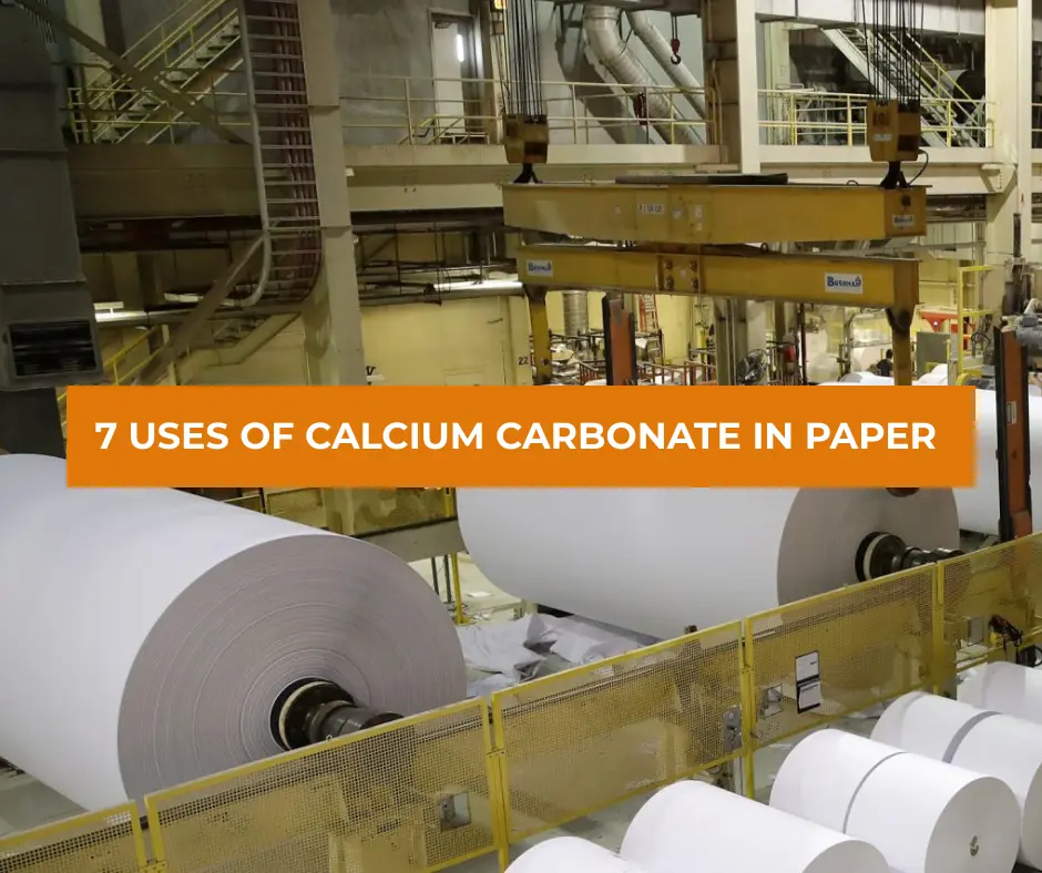 Uses of calcium carbonate in paper